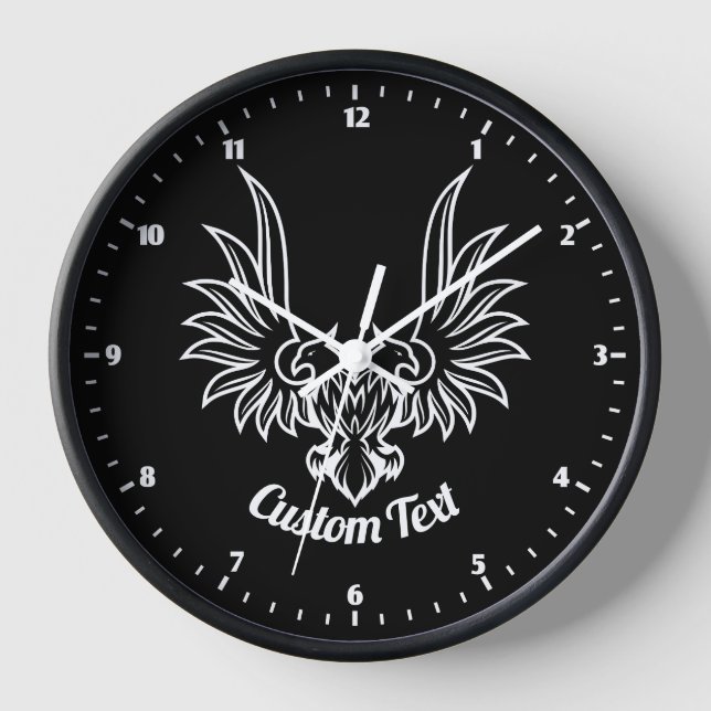 Horloge murale aigle à deux têtes (Recto)