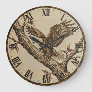 Horloge murale aigle - Symbole de force