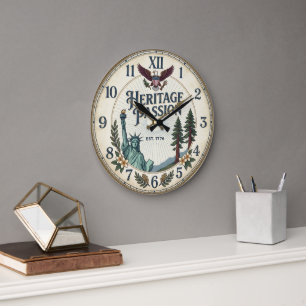 Horloge murale American Eagle de Styles Heritage S