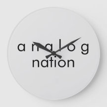 Horloge murale Analog Nation Audio Gray Quartz