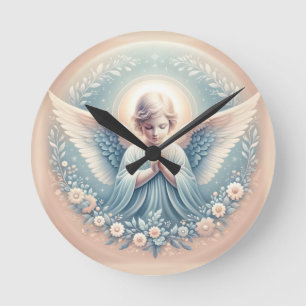 Horloge murale Angel, 20,3 cm en acrylique ronde