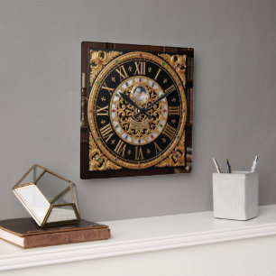 Horloge murale antique Londres 1832 en or 