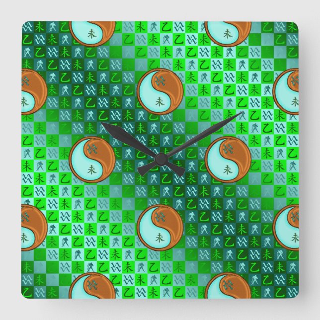 Horloge murale Aquarius & Wood Goat (Recto)