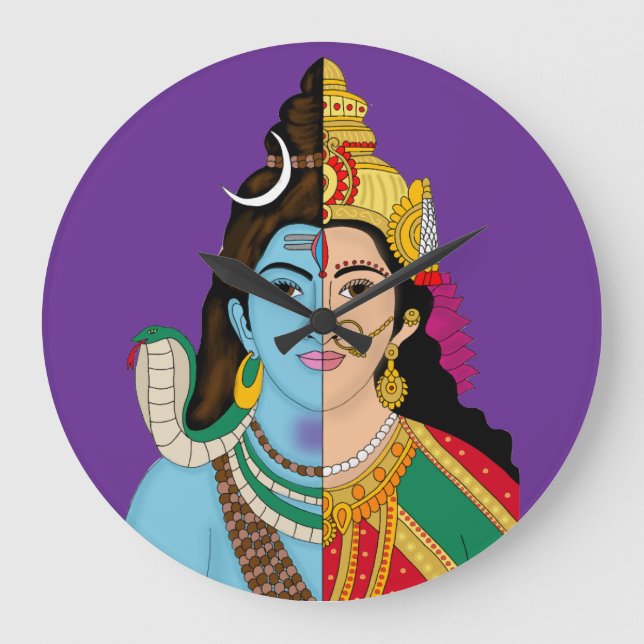 Horloge murale Ardhanarishwara (Recto)
