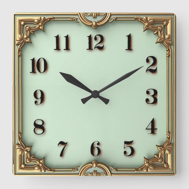 Horloge murale Art Déco (Recto)