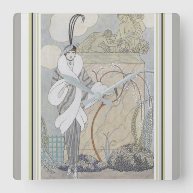 Horloge murale Art déco George Barbier (Recto)