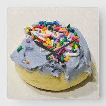 Horloge murale Art déco sucre congelé