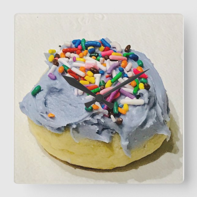 Horloge murale Art déco sucre congelé (Recto)