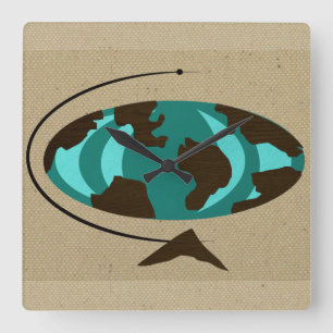 Horloge murale Art moderne du milieu du siècle