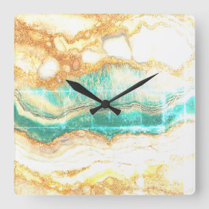 Horloge murale artistique colorée
