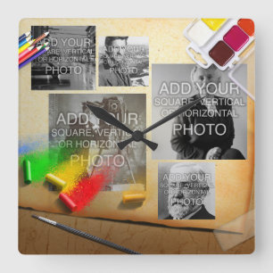Horloge murale artistique de Digitals ou