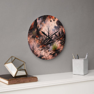 Horloge murale artistique unique pour décoration m