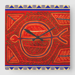 Horloge murale au design de poisson Mola San Blas