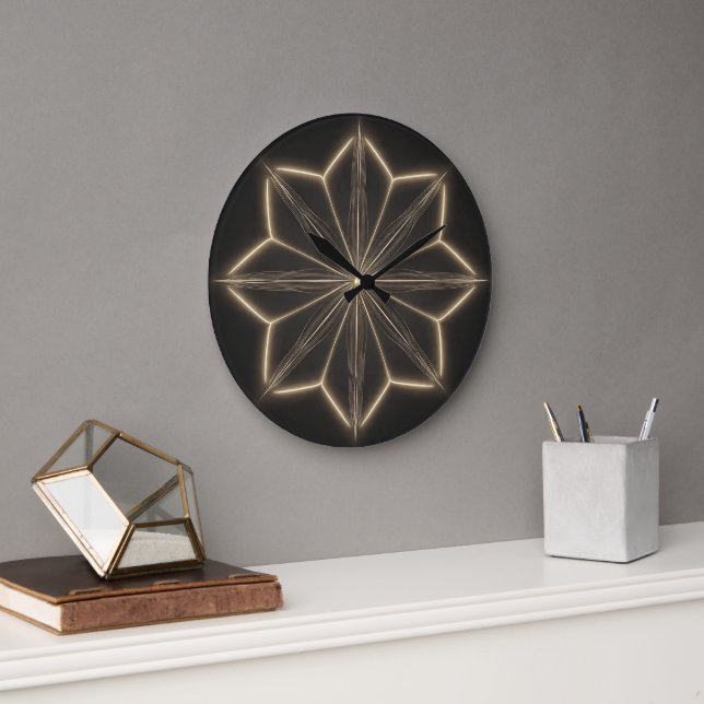 Horloge murale au design mandala élégant  (Bureau)