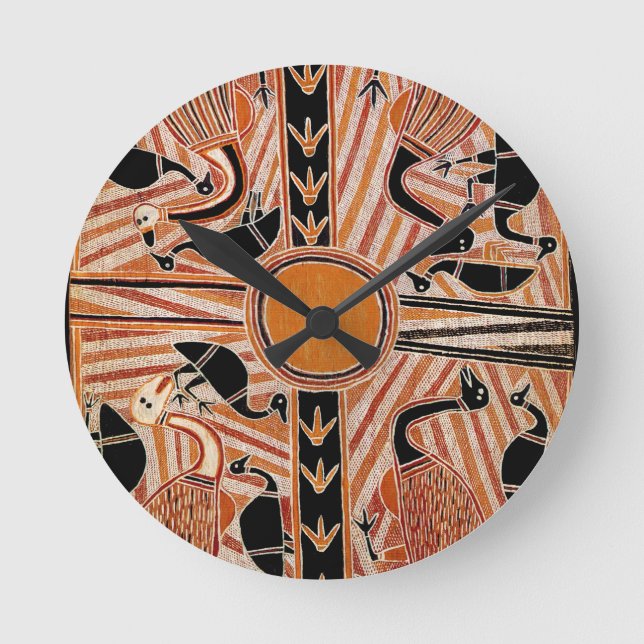 Horloge murale au design tribal maori (Recto)