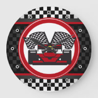 Horloge murale Auto Racing Design