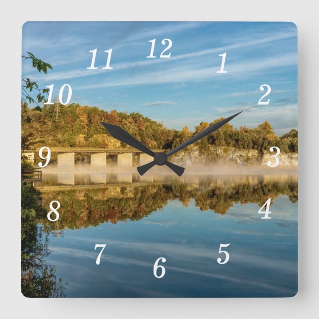 Horloge murale Autumn Glow Lake Springfield (Recto)
