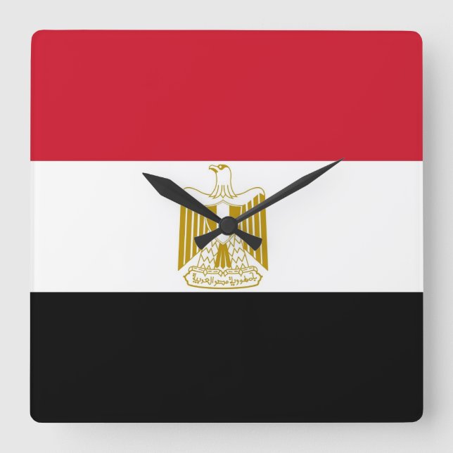 Horloge murale avec drapeau de l'Égypte (Recto)