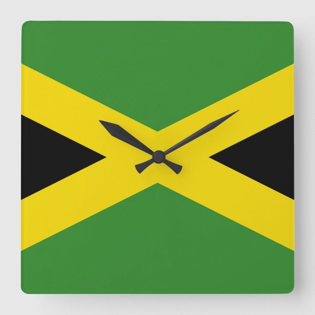 Horloge murale avec le drapeau de la Jamaïque (Recto)