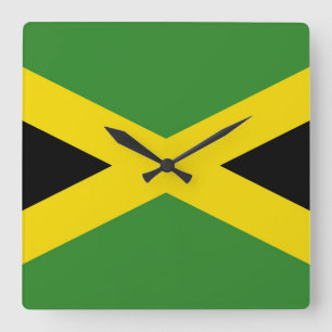 Horloge murale avec le drapeau de la Jamaïque