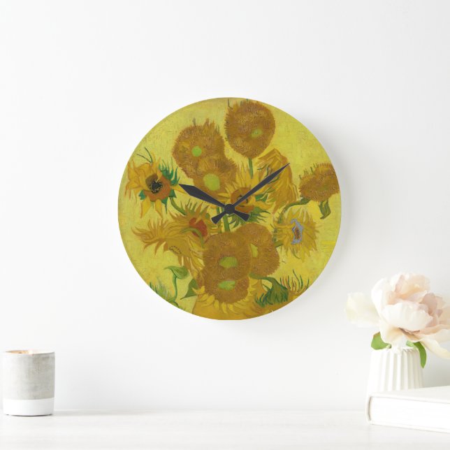 Horloge murale avec les tournesols de Van Gogh (Maison)