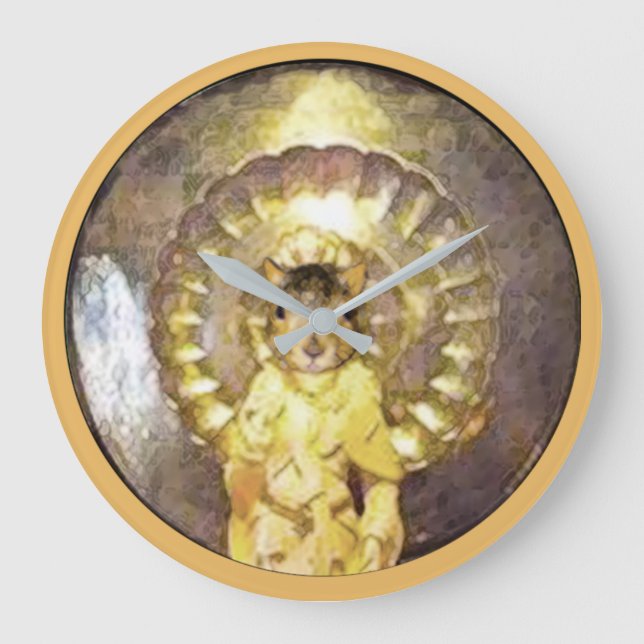 Horloge murale avec l'image divine Pearl de Wisdom (Recto)