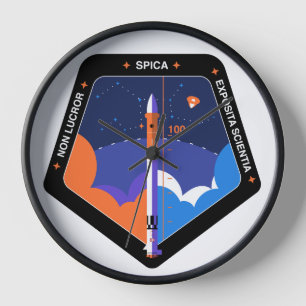 Horloge murale avec patch de mission Spica