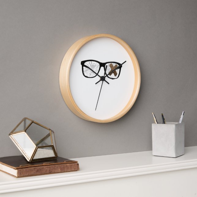 Horloge murale avec un design amusant représentant (Bureau)