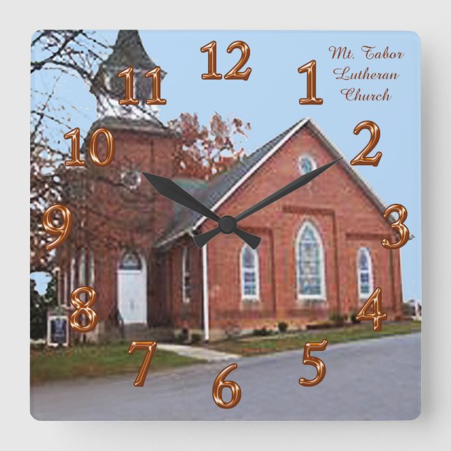 Horloge murale avec votre image et votre texte (Recto)