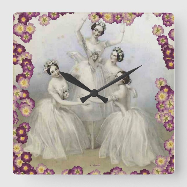 HORLOGE MURALE BALLET - HORLOGES DE DESIGNER - Cad (Recto)