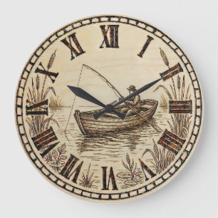 Horloge murale - Bateau de pêche