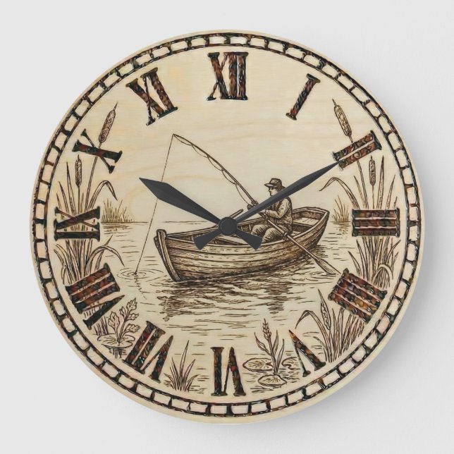 Horloge murale - Bateau de pêche  (Recto)