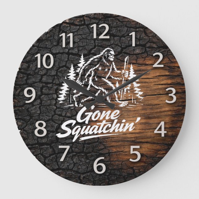 Horloge murale Bigfoot Sasquatch (Recto)