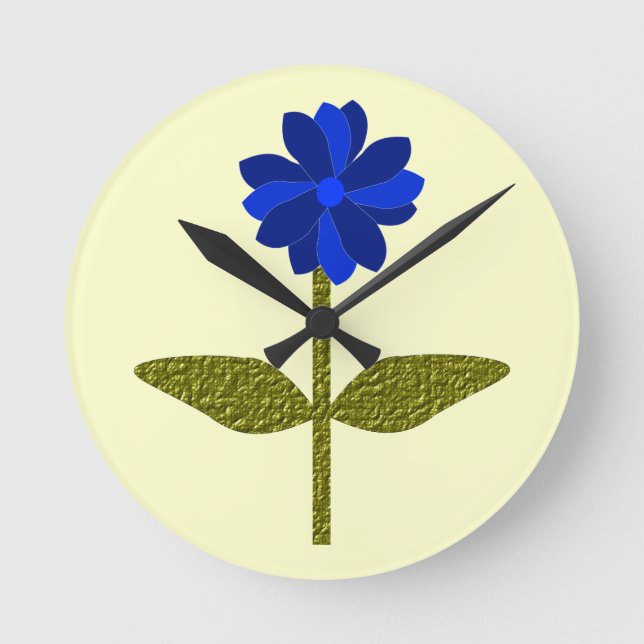 Horloge murale bleu marine (Recto)