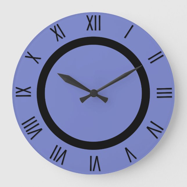 Horloge murale bleu pervenche (Recto)