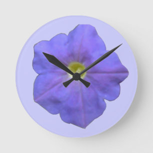 Horloge murale bleu Petunia