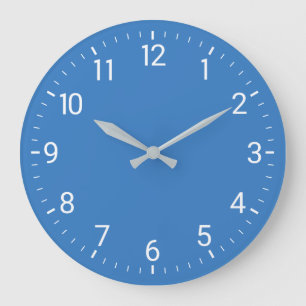 Horloge murale bleue