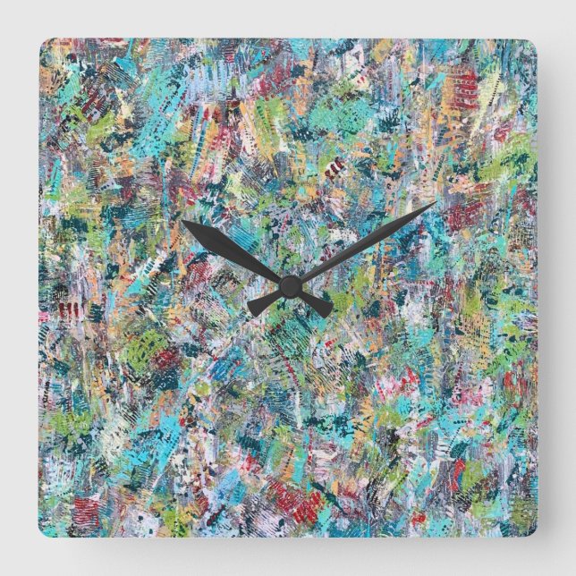 Horloge murale bleue (Recto)