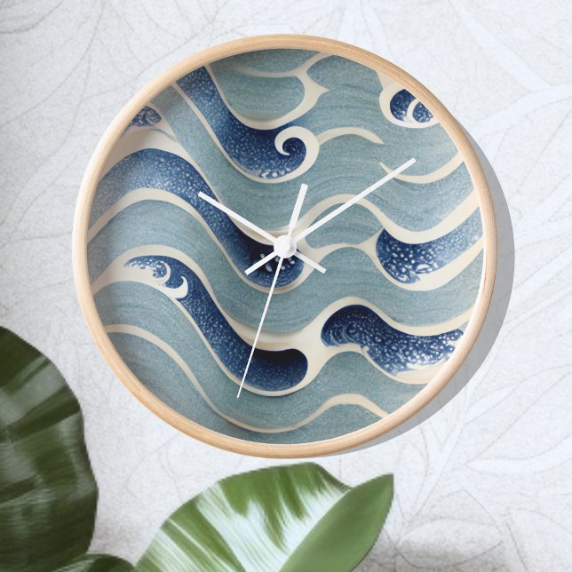 horloge murale bleue japonaise (Créateur téléchargé)