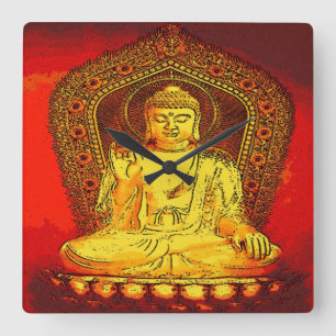 Horloge murale Bouddha