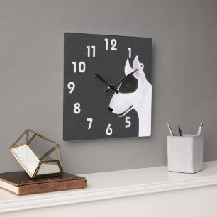 Horloge murale Bull Terrier