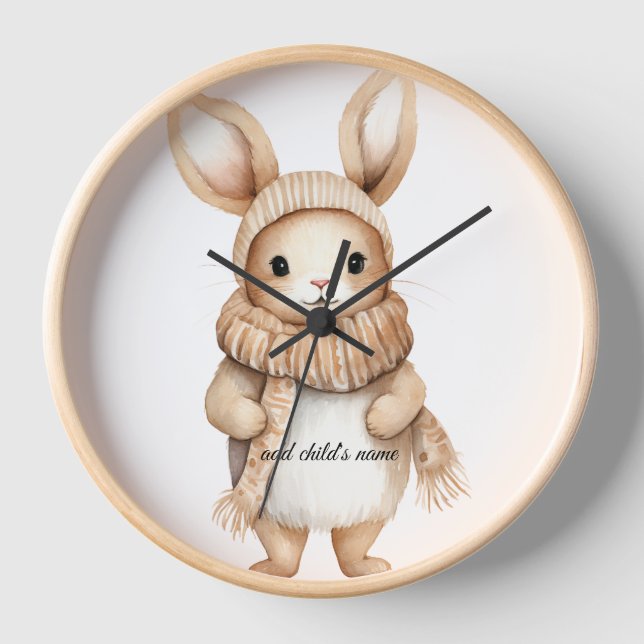 Horloge murale Bunny Cosy (Recto)