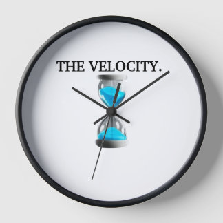 Horloge murale, cadre rond en bois noir de 10 pouc