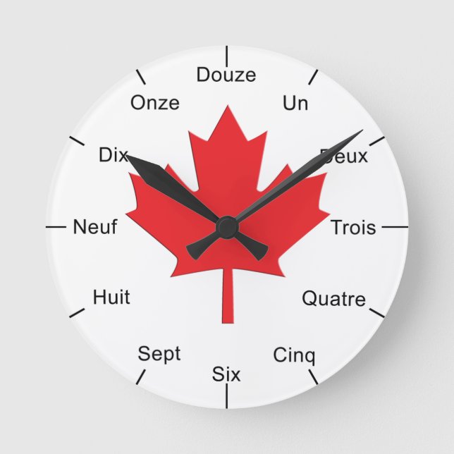 Horloge murale canadienne française (Recto)
