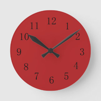 Horloge murale Carnelienne Rouge