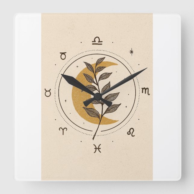 Horloge Murale Carrée (Recto)