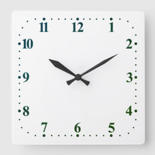 Horloge Murale Carrée en Acrylique Minimaliste Mod