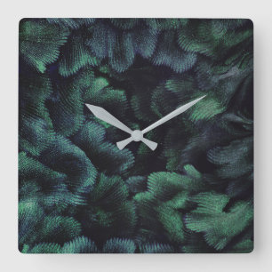 Horloge murale carrée Faerie Forest