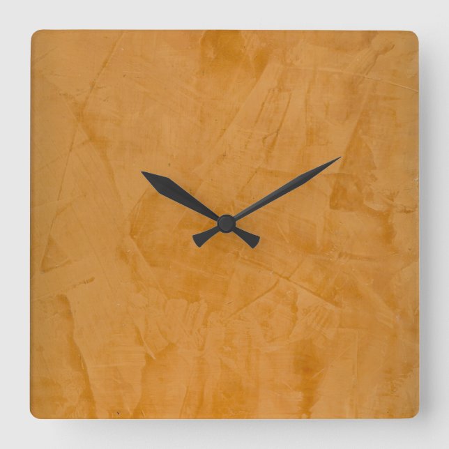 Horloge murale carrée Faux Finish Dante (Recto)