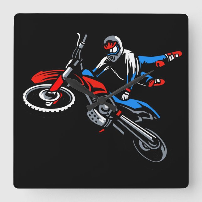 Horloge murale carrée pour moto (Recto)